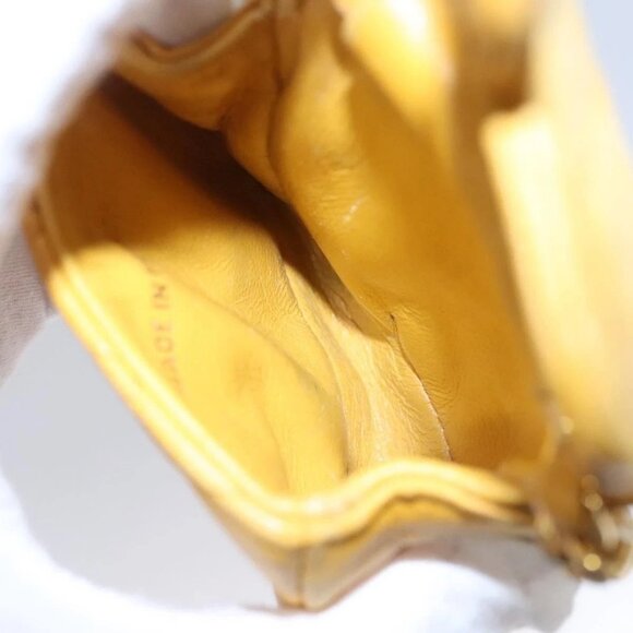 CHANEL Mini Mini Matelasse Charm Lamb Skin Yellow CC - Picture 13 of 16
